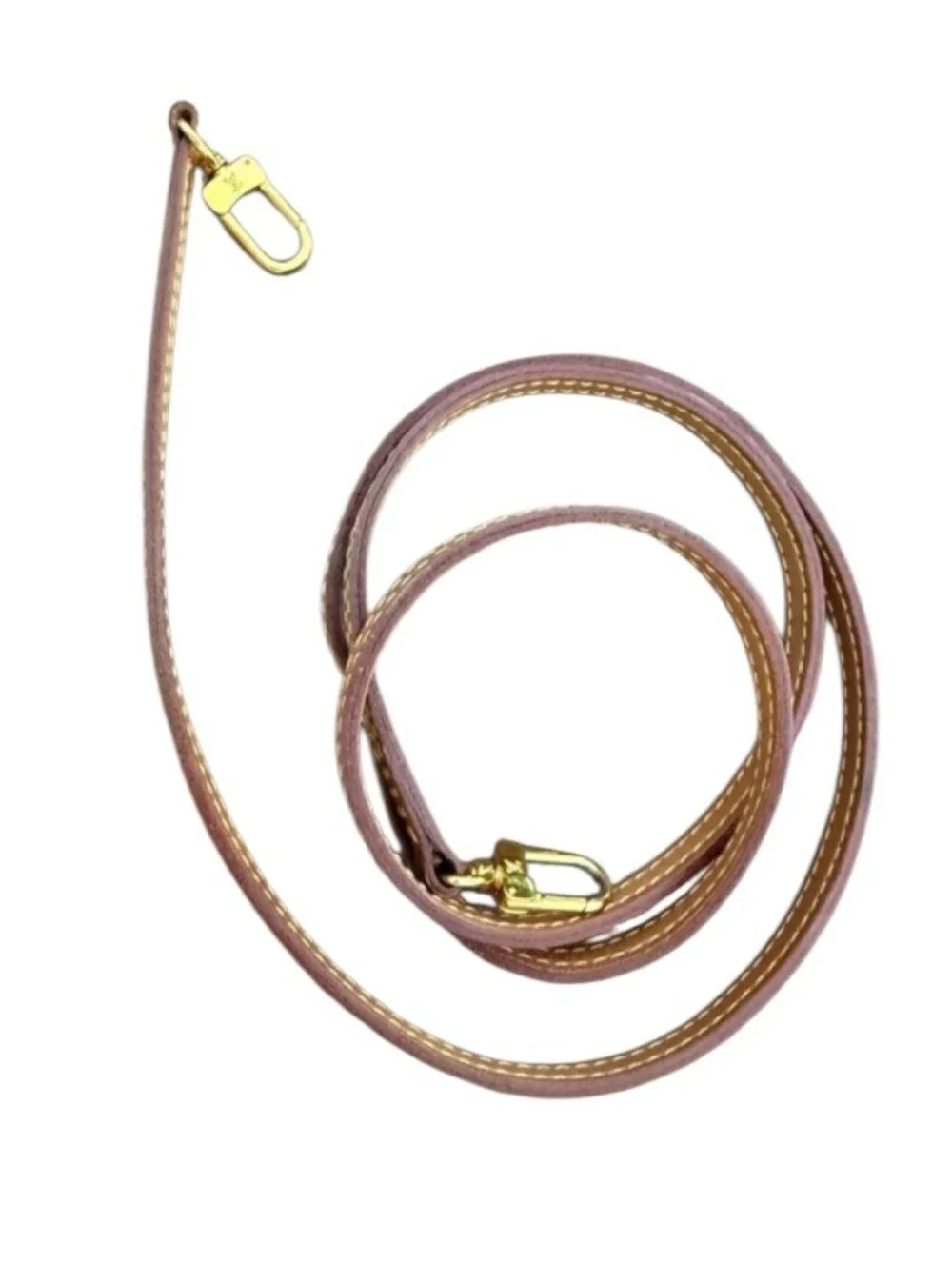 Authentic Louis Vuitton Authentic Vachetta Leather Strap for Eva Clutch 47